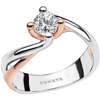 Ringe Comete Dame Solitari in Weißgold Diamante 0.10 Ct ANB1824-13 - ANB1824-13